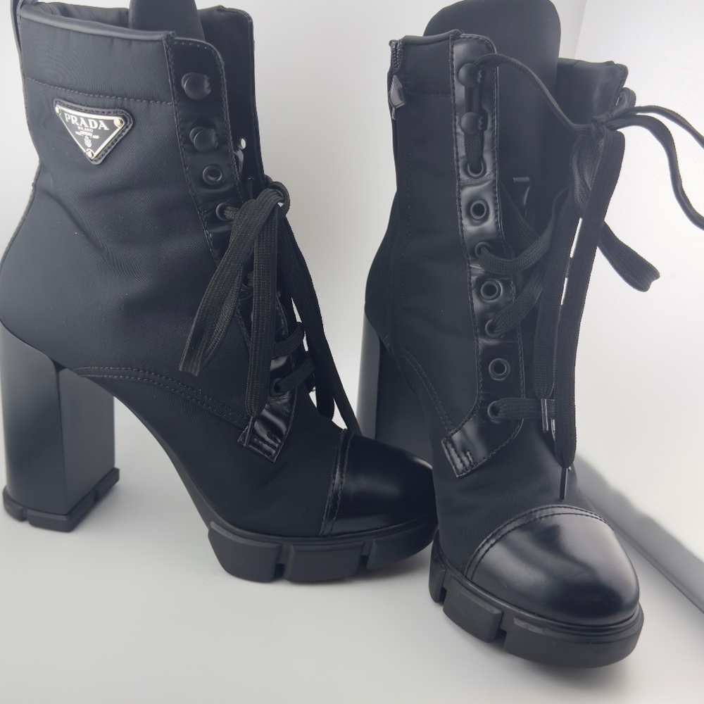 Prada triangle-logo 110mm boots